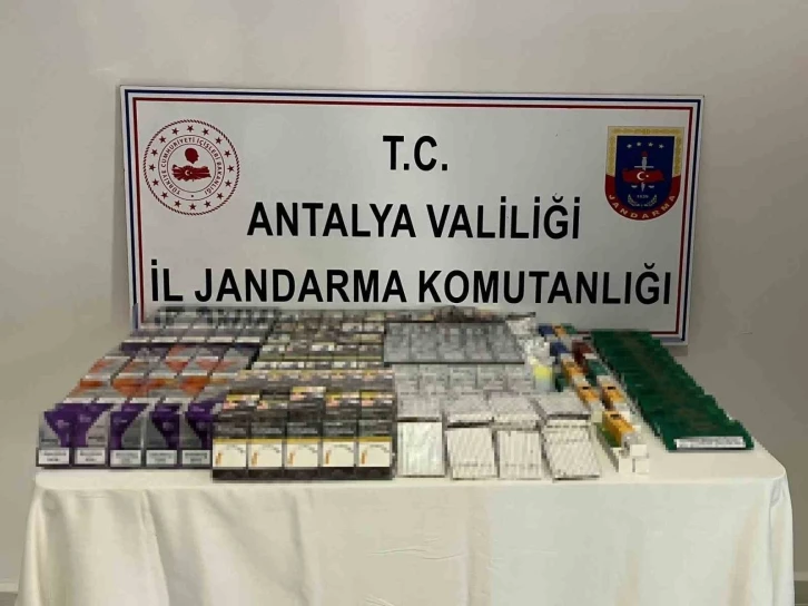 Manavgat’ta jandarmadan kaçak sigara operasyonu
