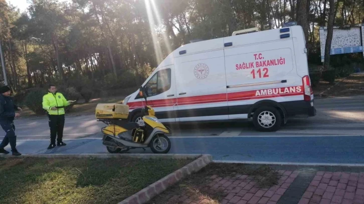 Manavgat’taki kazada motosiklet sürücüsü yaralandı
