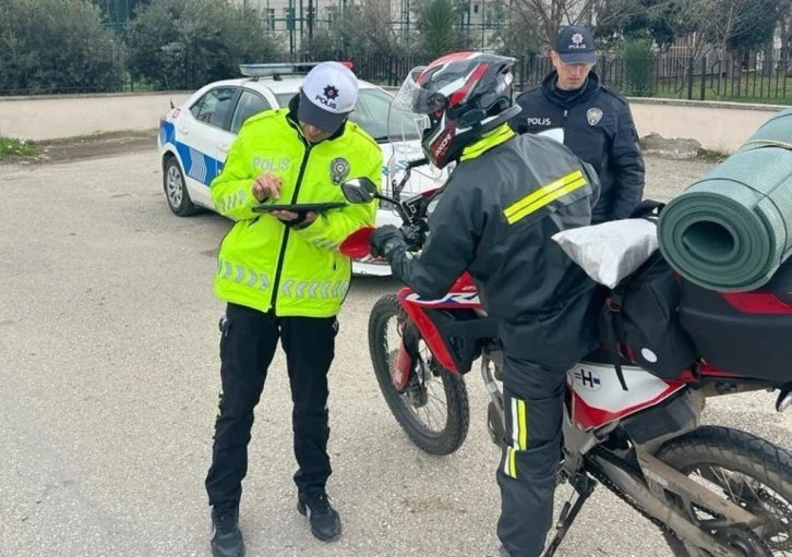 Manisa’da 25 motosiklet trafikten men edildi
