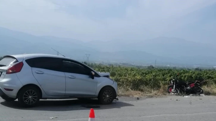 Manisa’da motosiklet ile otomobil çarpıştı: 1 ölü
