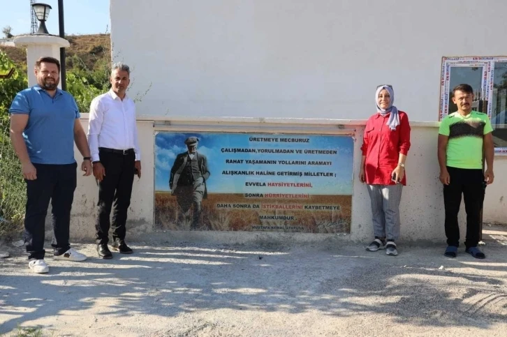 Mantar üretim tesisinde incelemeler yapıldı
