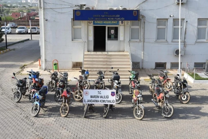 Mardin’de çalıntı 23 adet motosiklet ele geçirildi
