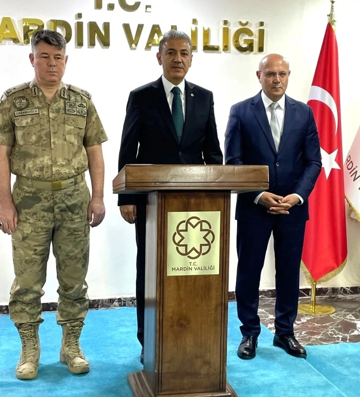 Mardin Valisi Akkoyun, "Asayiş ve Güvenlik Değerlendirme Toplantısı"nın ardından açıklamlarda bulundu