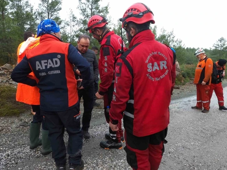 Marmaris Balan Dağı’nda kaybolan şahıs için aramalar havadan ve karadan devam ediyor
