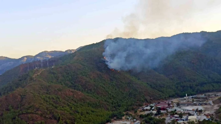 Marmaris orman yangını ile uyandı
