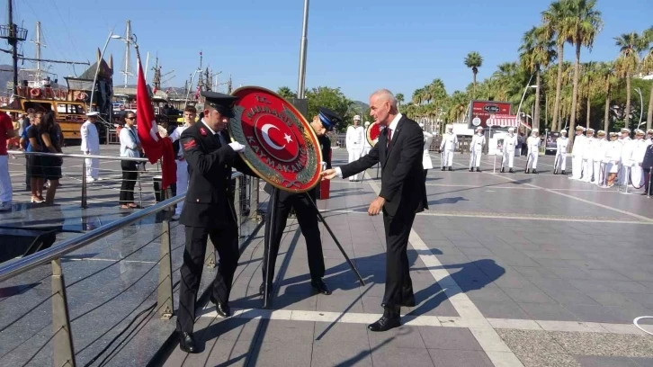 Marmaris’te gaziler tören ile anıldı
