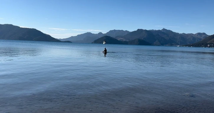 Marmaris’te Şubat ayında deniz keyfi
