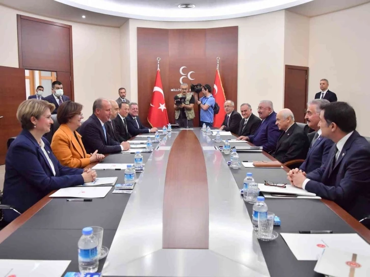 Memleket Partisi Genel Başkanı İnce’den MHP Genel Başkanı Bahçeli’ye ziyaret
