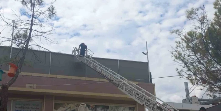 Menteşe’de restoran bacasında yangın korkuttu
