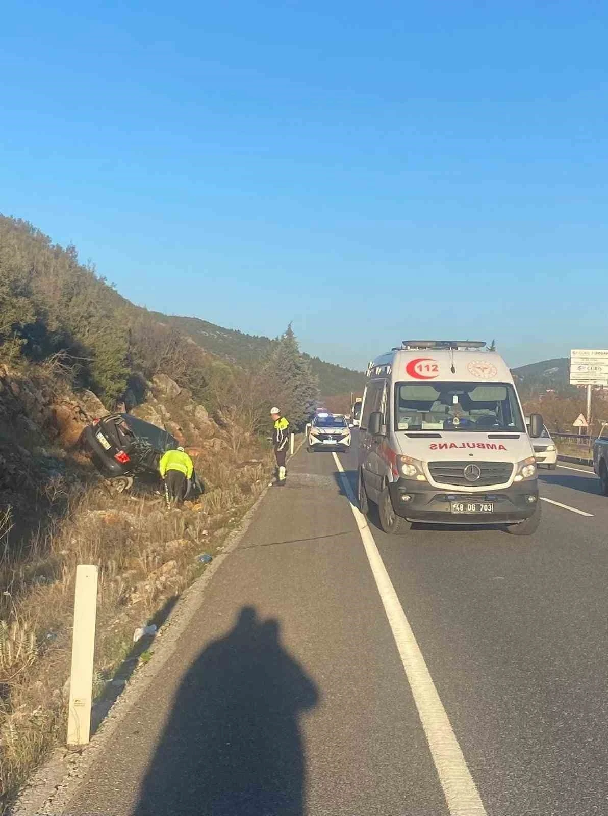 Menteşe’de trafik kazası: 1 yaralı
