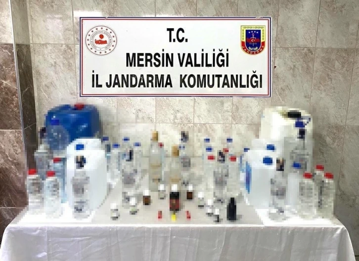 Mersin’de 70 litre sahte alkol ele geçirildi
