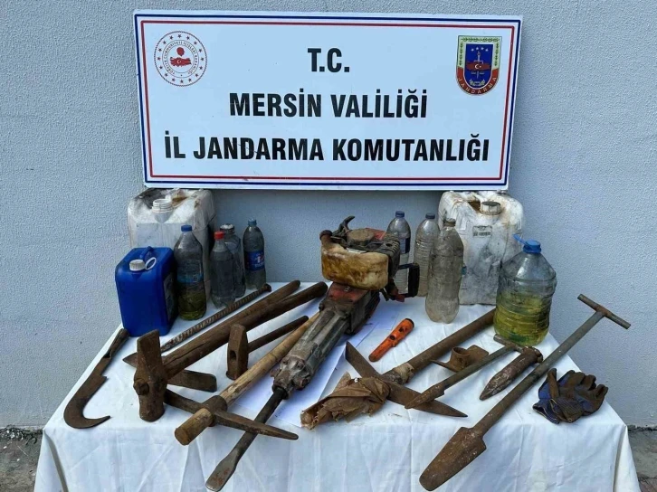 Mersin’de kaçak kazı yapan şahıs yakalandı
