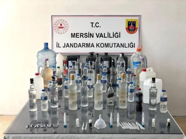 Mersin'de sahte içki operasyonu