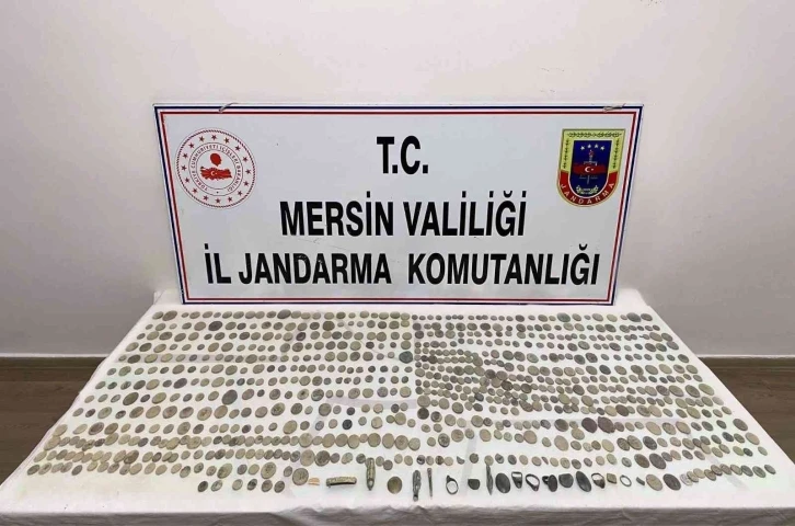 Mersin’de tarihi eser operasyonu
