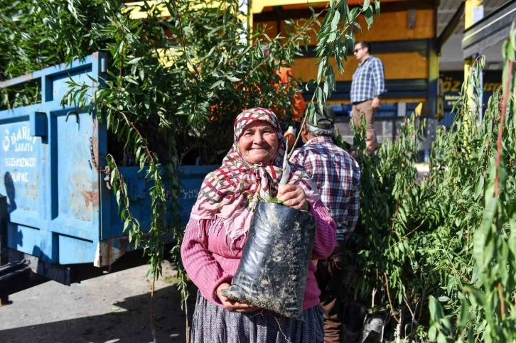 Mersin’de üreticilere badem fidanı desteği
