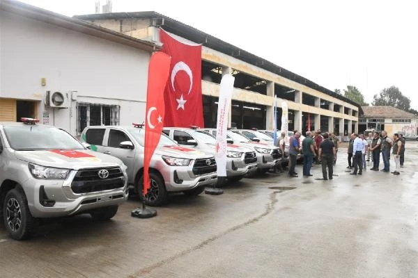 Mersin Orman Bölge Müdürlüğü'ne 7 yeni araç 