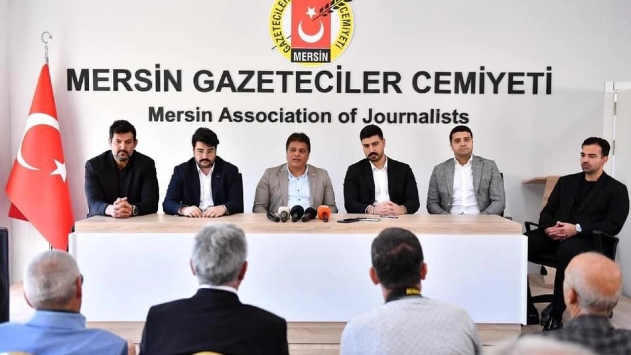 Mersin Spor Kulübü'nden Mersin Gazeteciler Cemiyeti’ne ziyaret