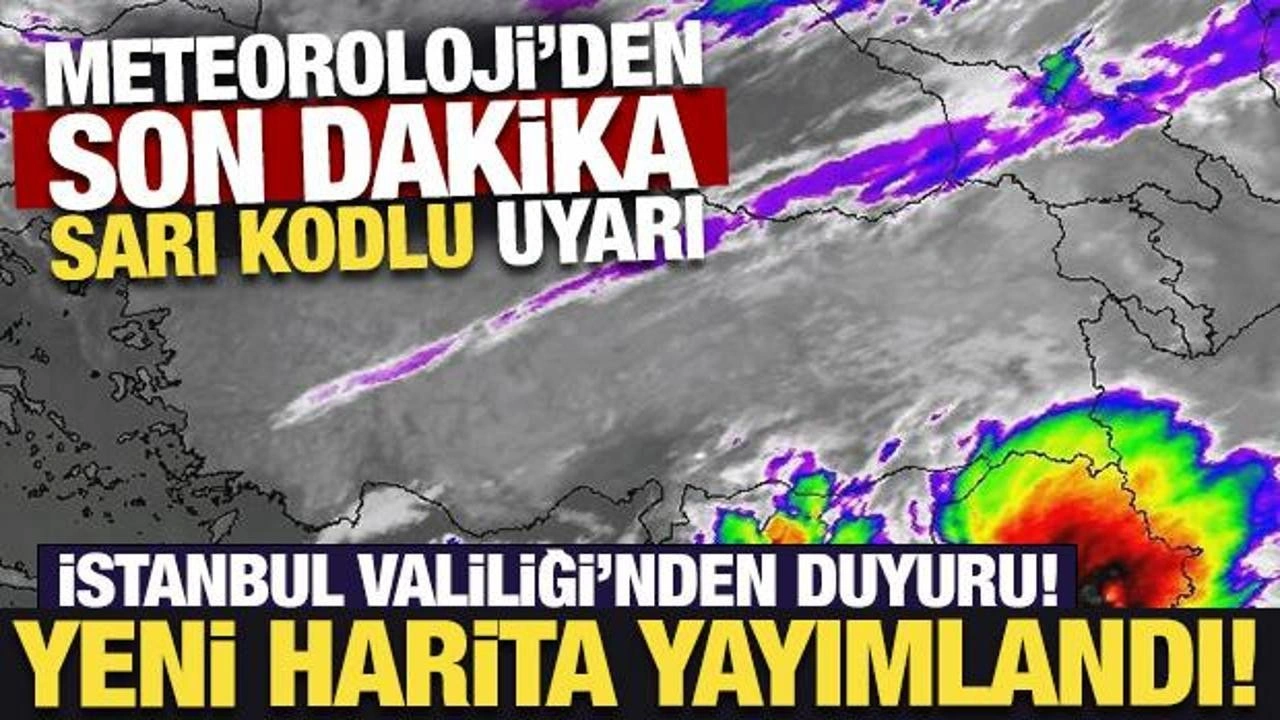 Meteoroloji'den yedi kente sarı kodlu uyarı!