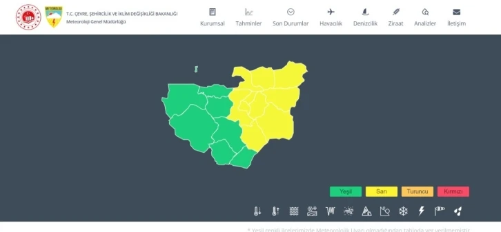 Meteorolojiden Bursa için sarı uyarı
