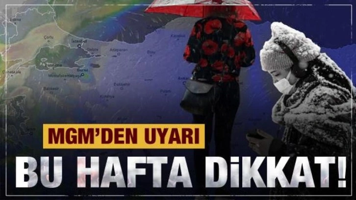 Meteoroloji'den yeni hafta için son dakika hava durumu açıklaması