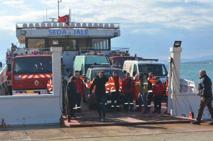 Midilli Adası’ndan Ayvalık’a gelen Yunan arama kurtarma timleri Kahramanmaraş’a gitti
