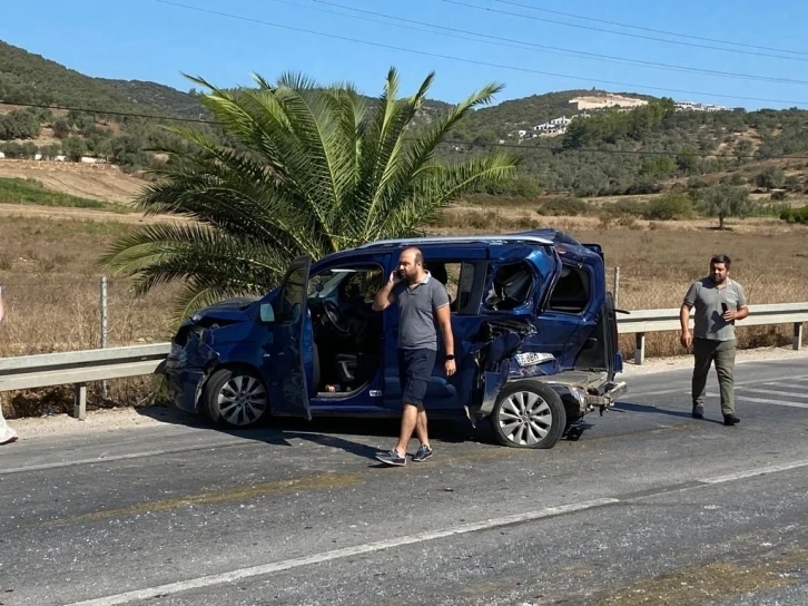 Milas Kemikler mevkiinde zincirleme trafik kazası
