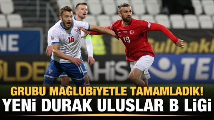 Milli Takım UEFA Uluslar C Ligi'ni mağlubiyetle tamamladı