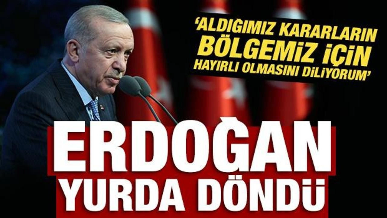 Mısır temaslarını tamamlayan Cumhurbaşkanı Erdoğan yurda döndü