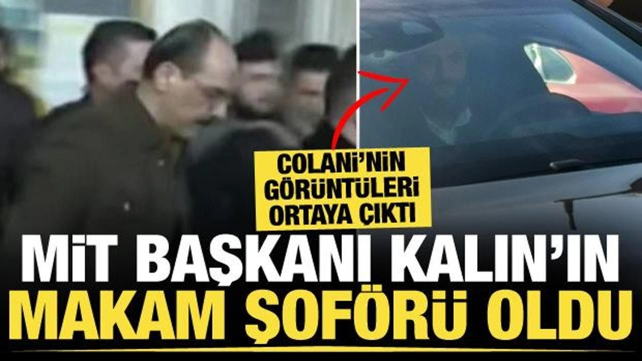 MİT Başkanı İbrahim Kalın Şam'da! Makam aracını Colani sürdü