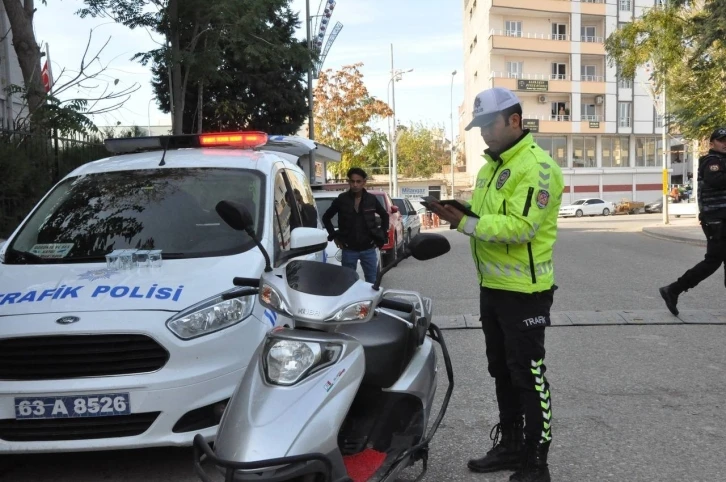 Motosiklet sürücülerine ceza yağdı
