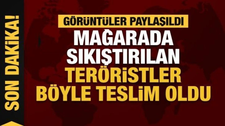 MSB açıkladı... Mağarada sıkıştırılan teröristler teslim oldu