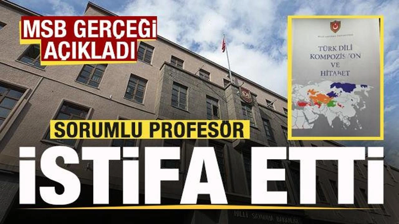 MSB'den kitap duyurusu! Gerçeği açıkladı! Sorumlu profesör istifa etti