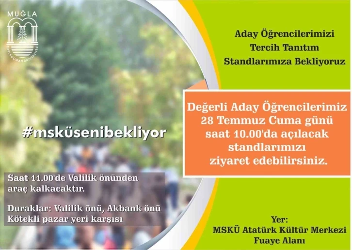 MSKÜ’den aday öğrenciler için tercih tanıtım standı
