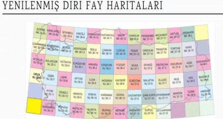 MTA yenilenmiş diri fay haritalarını yayınladı