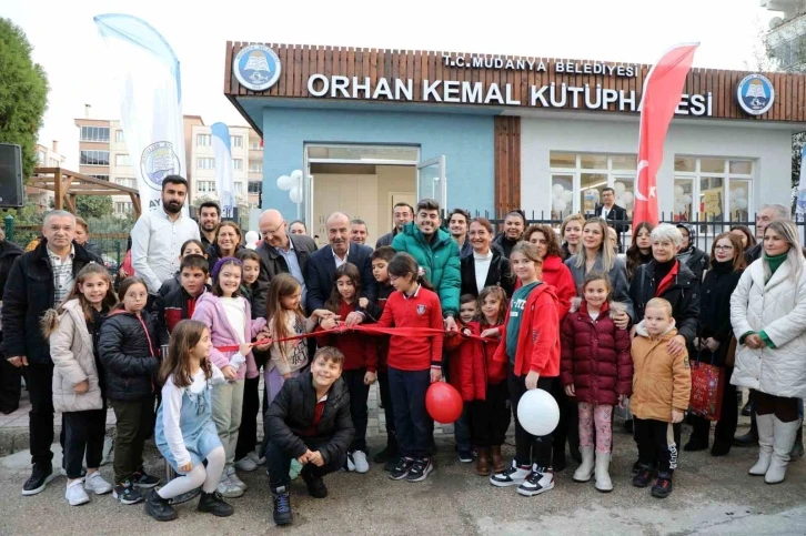 Mudanya Belediyesi Orhan Kemal Kütüphanesi açıldı
