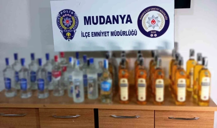 Mudanya Emniyeti’nden sahte ve kaçak alkol operasyonu
