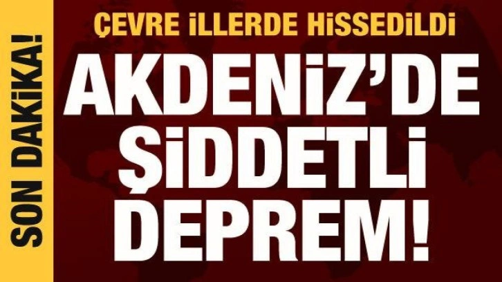 Muğla açıklarında 5,4 büyüklüğünde deprem