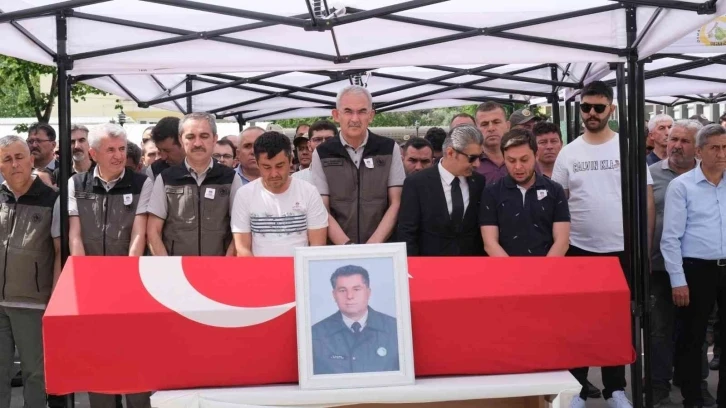 Muğla’da şehit olan orman muhafaza memuru için tören düzenlendi
