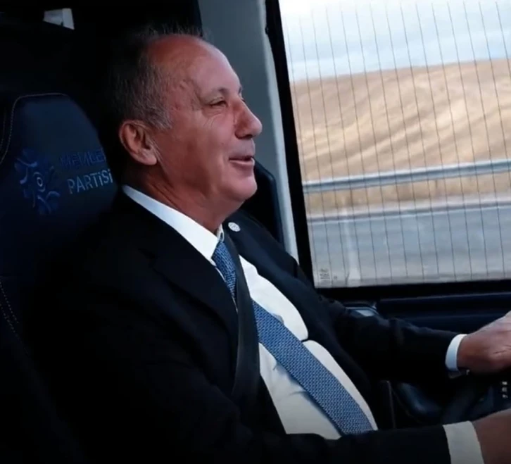 Muharrem İnce Kırşehir’de otobüs kullandı
