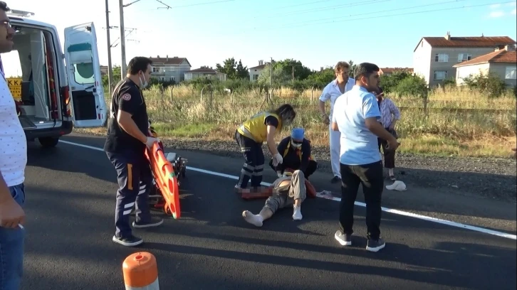 Muratlı’da alkollü sürücü motosiklete çarptı: 1 ağır yaralı
