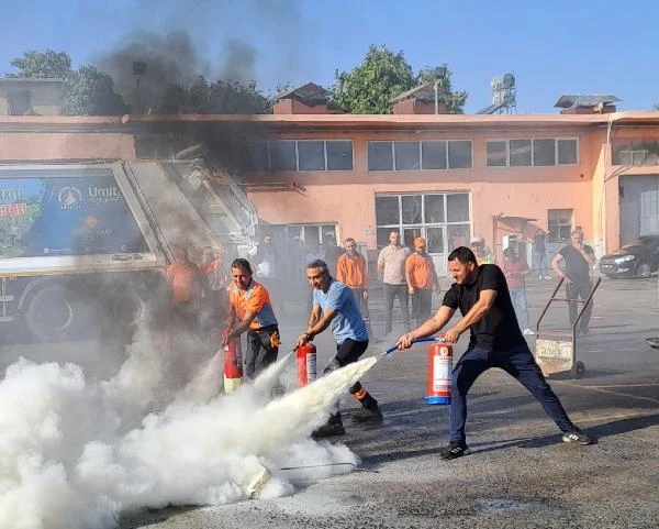 Muratpaşa'da yangın tatbikatı