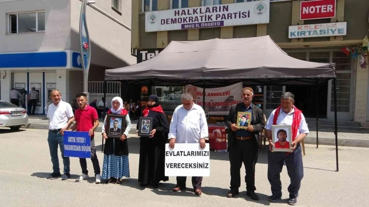 Muş’ta evlat nöbeti tutan anneler 60 haftadır çocuklarının yolunu gözlüyor
