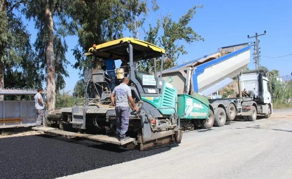 Naras köprüsüne sıcak asfalt