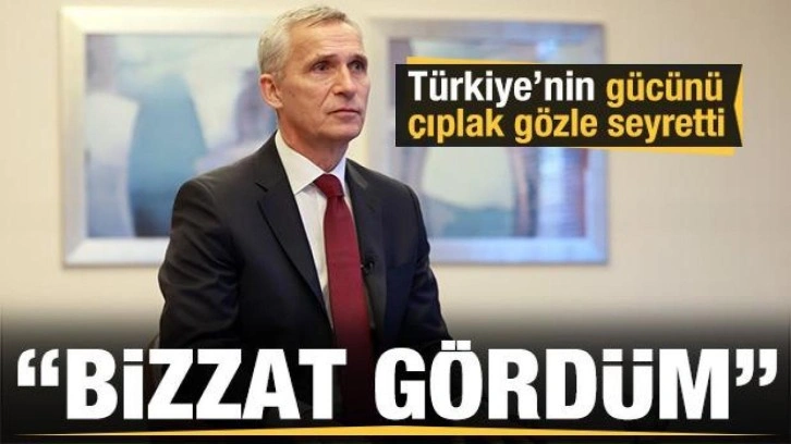 NATO Genel Sekreteri Stoltenberg, Türkiye'nin gücünü çıplak gözle seyretti: Bizzat gördüm