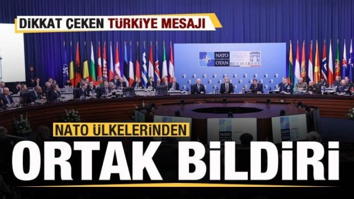 NATO ülkelerinden ortak açıklama! Dikkat çeken Türkiye mesajı