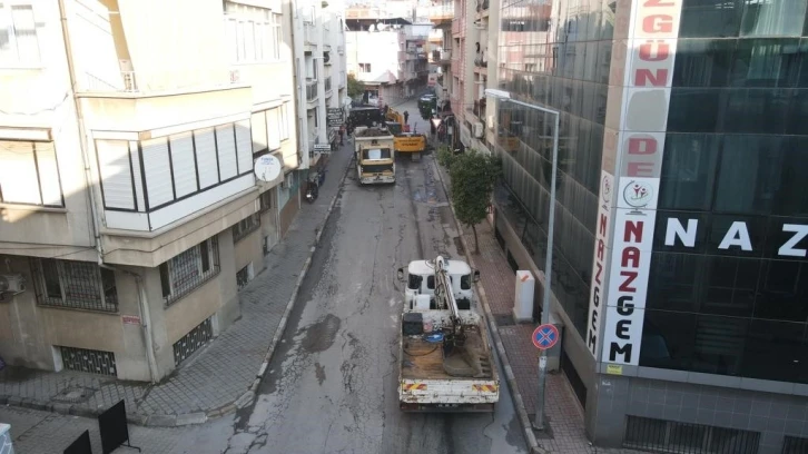 Nazilli’de Ziya Gökalp Caddesi yenileniyor
