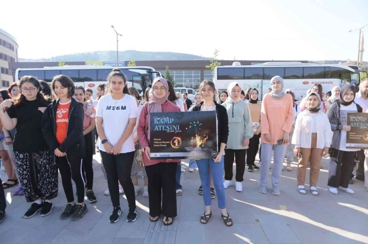 Nevşehirli Gençler  Doğa Kampına uğurlandı
