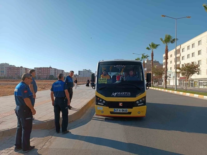 Nusaybin’de zabıta toplu taşıma araçlarını denetledi
