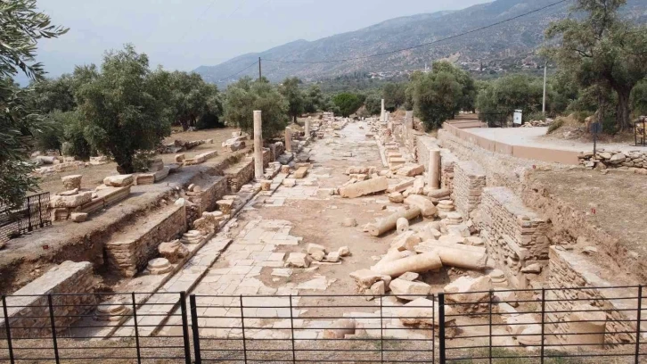 Nysa’nın sütunlu caddesinde heyecanlandıran keşif
