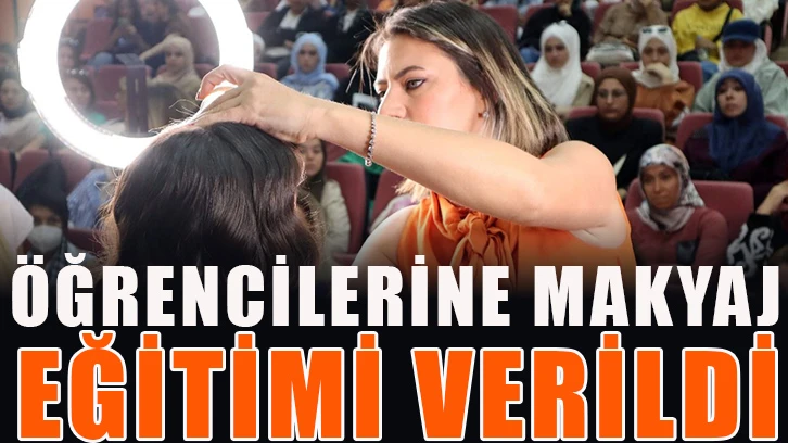 Öğrencilerine makyaj eğitimi verildi